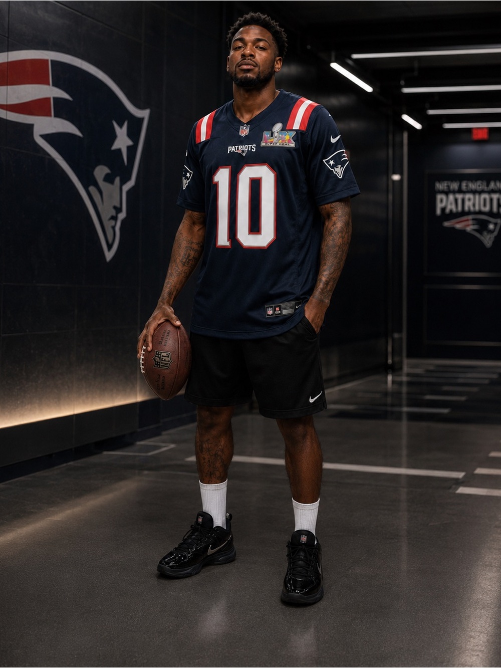 New England Patriots #10 Navy Men's Football Jersey
